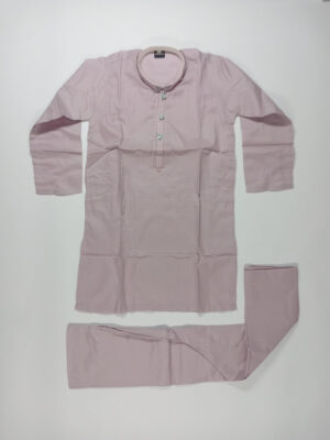 kurta shalwar cotton lawn light pink (5)