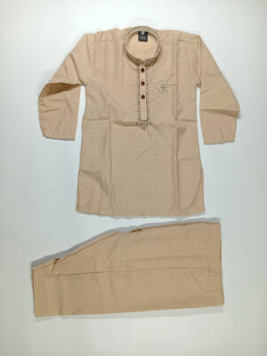 kurta shalwar shine light brown (1)