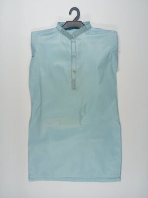shalwar kameez blue cotton (1)