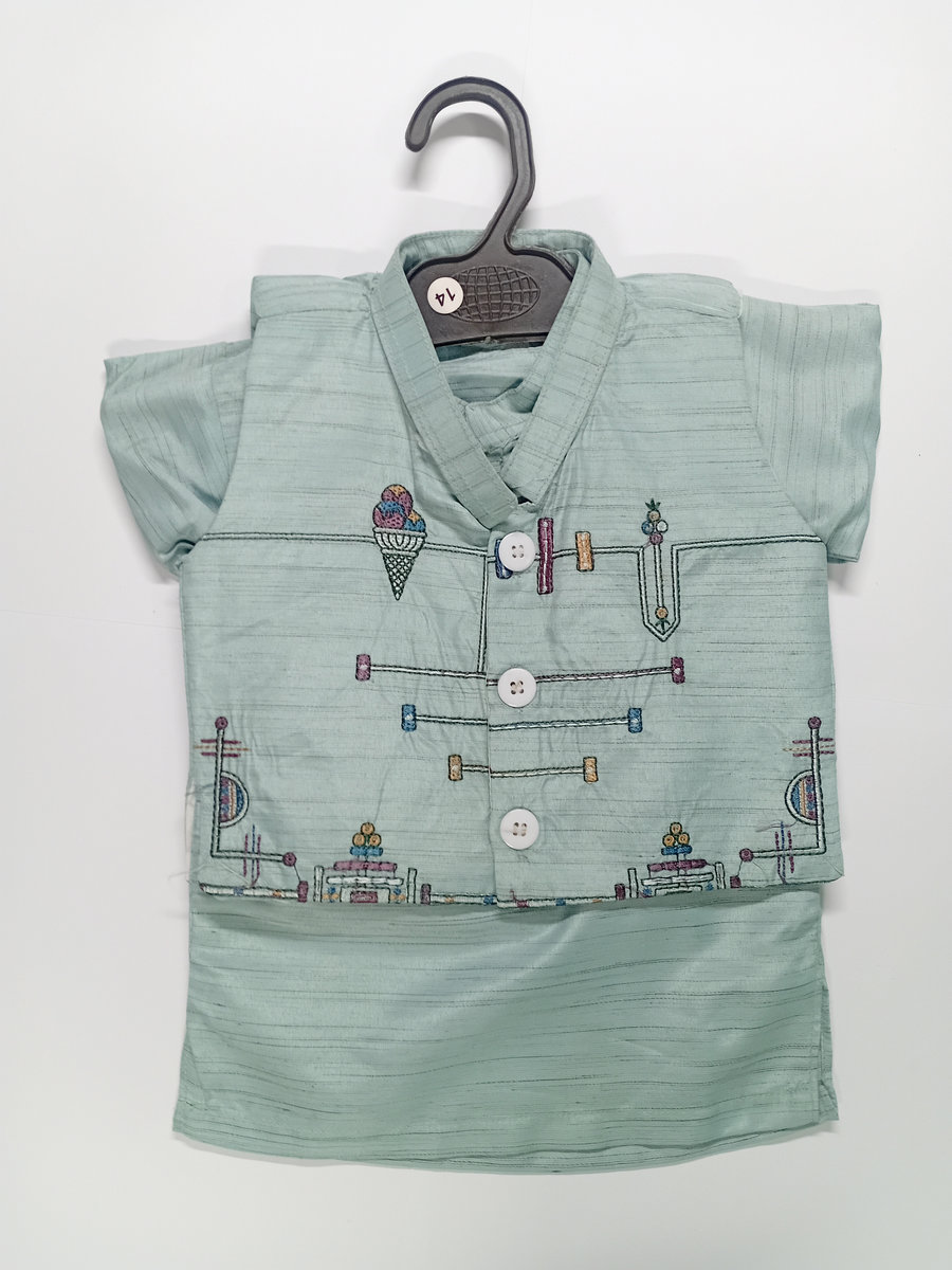 shalwar kameez waistcoat shine baby embroided green (2) shalwar kameez waistcoat shine baby embroided green (2)