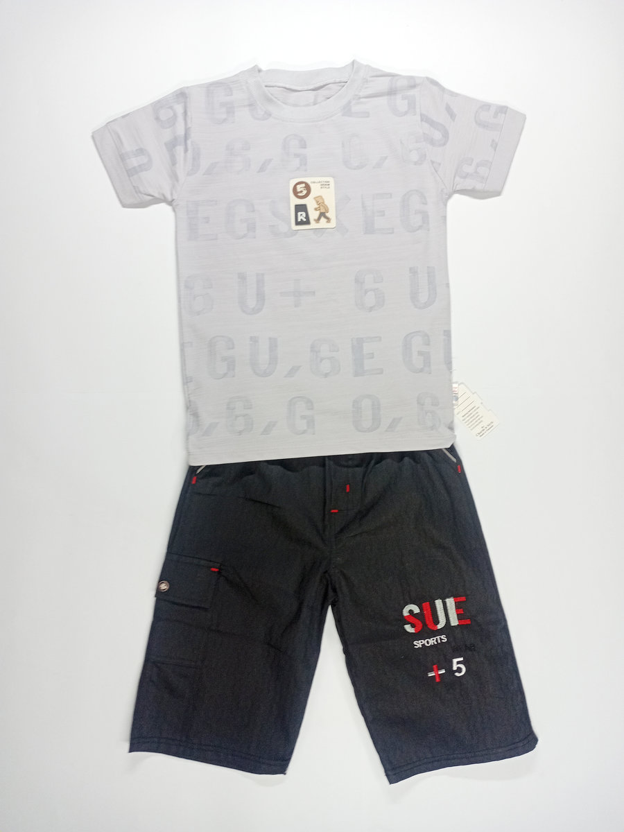 shirt polo cotton with sports shorts light blue (3) shirt polo cotton with sports shorts light blue (3)