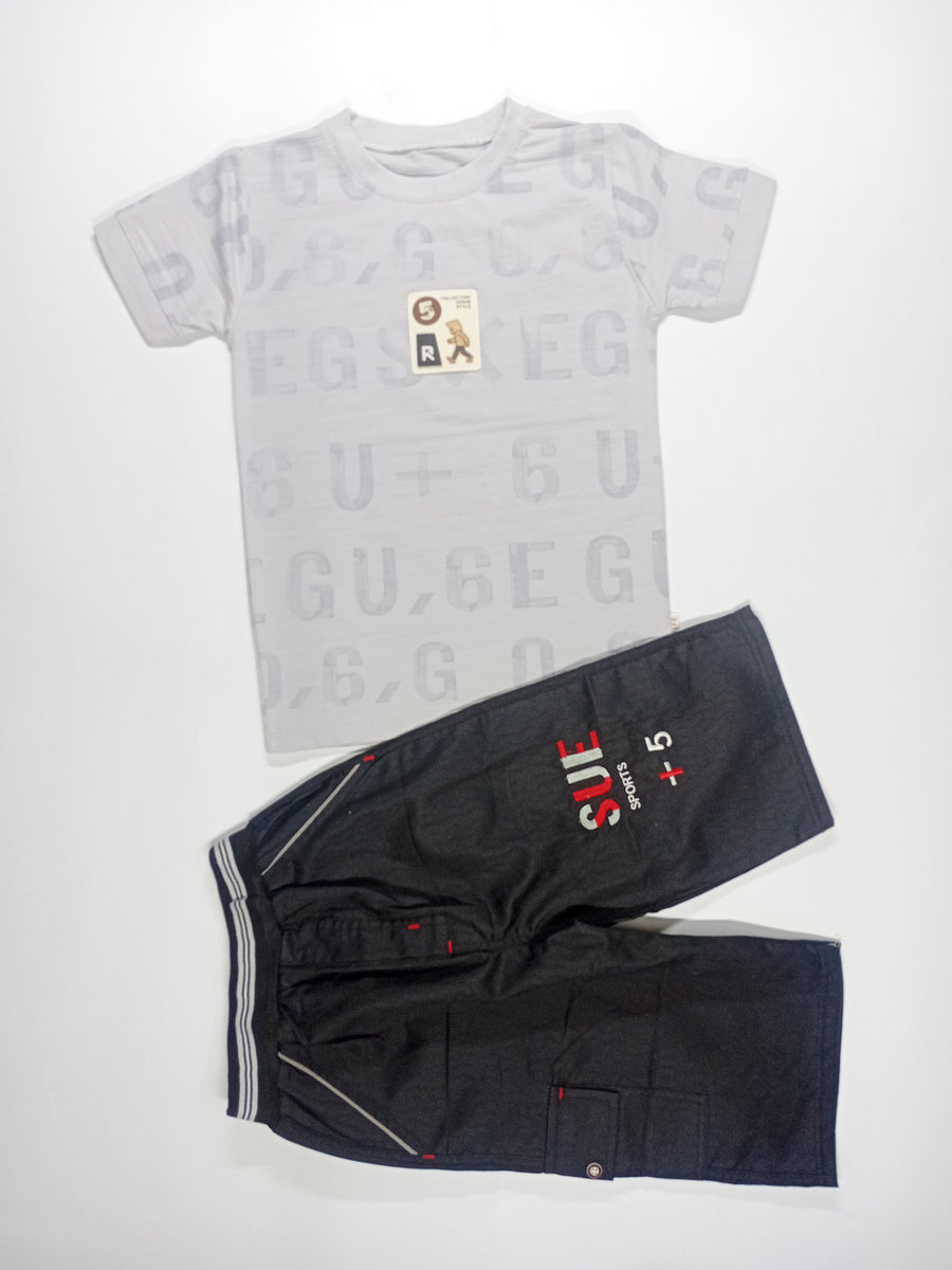 shirt polo cotton with sports shorts light blue (9) shirt polo cotton with sports shorts light blue (9)