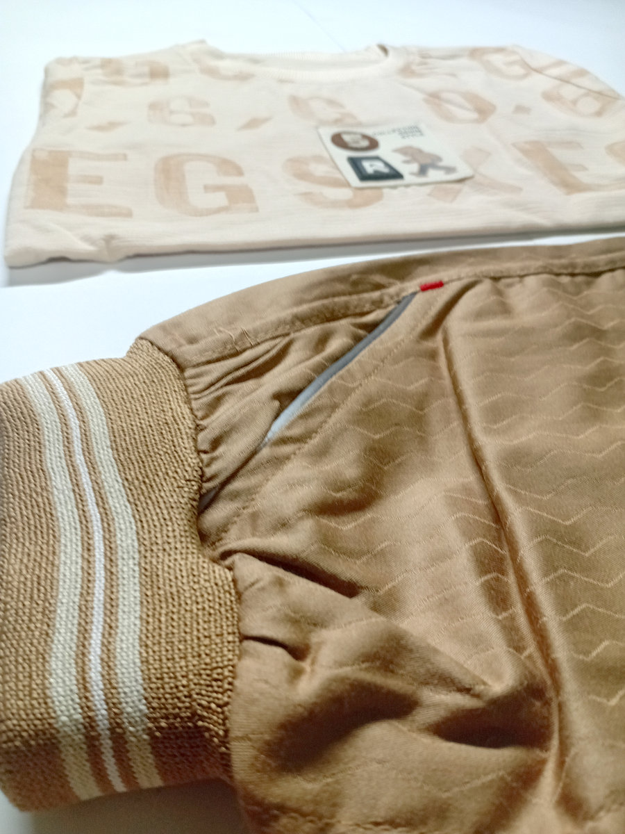 shirt polo cotton with sports shorts light brown (3) shirt polo cotton with sports shorts light brown (3)