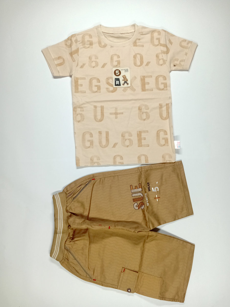 shirt polo cotton with sports shorts light brown (8) shirt polo cotton with sports shorts light brown (8)