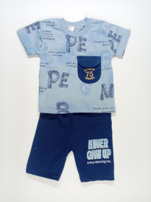 shirt short soft material blue (3)