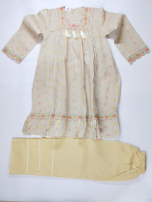 skin frock with mustardtrouser (2)